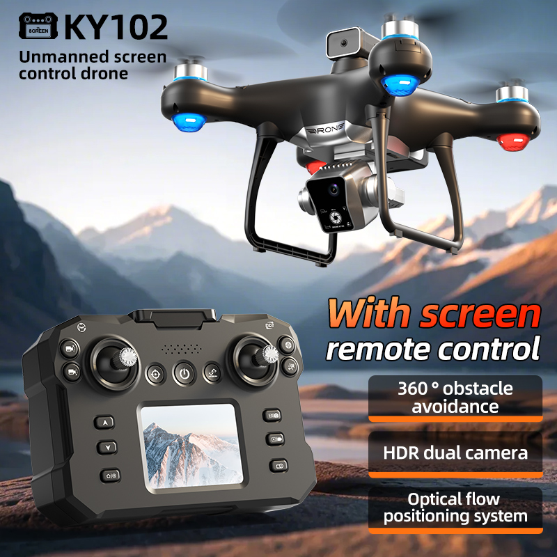 Drone Ky102 Rc - 2025 Yeni K102 Ekran Kontrollü Sürüm
