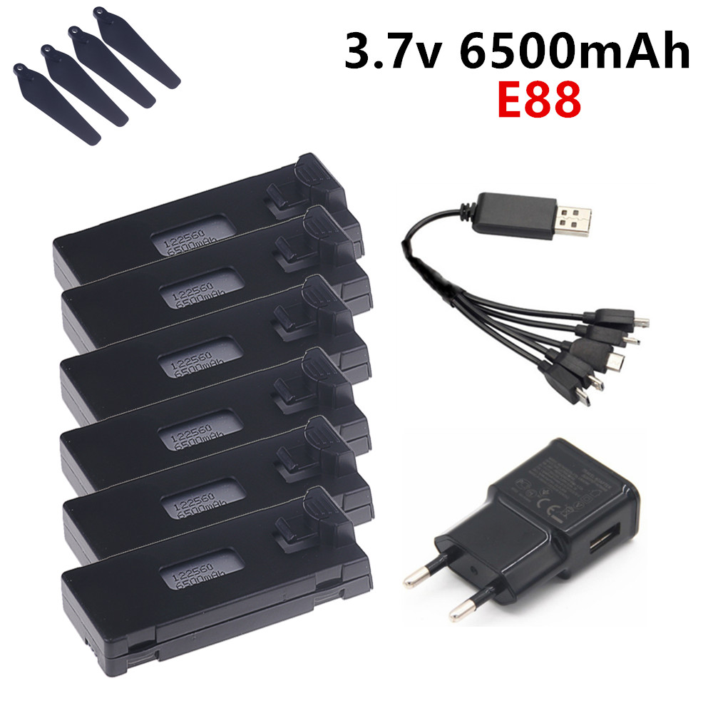 Drone Rc E88 Pro - 3.7V 6500mAh Lipo Pil E88 E88PRO
