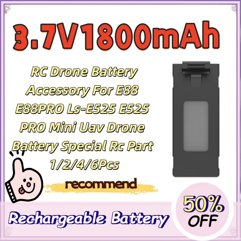 Drone Rc E88 Pro - 3.7V 1800mAh RC Drone Pil Aksesuarı