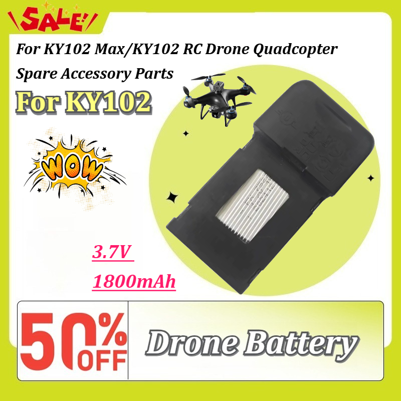 Drone Ky102 Rc - Yeni KY102 3.7V 1800mAh Lityum Yedek