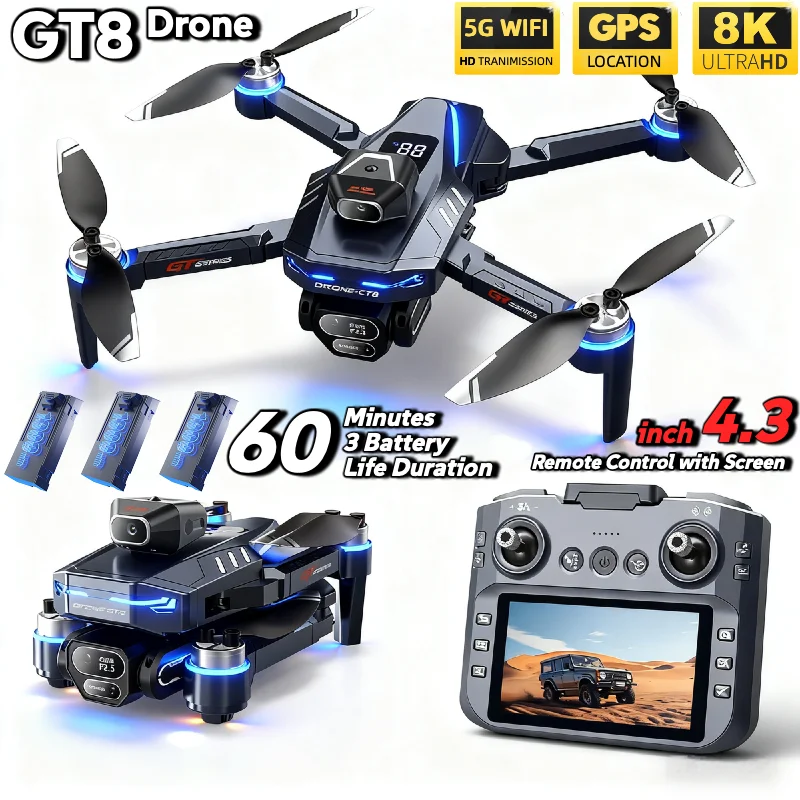 LSRC GT8 Drone 4K Profesyonel  - Drone Gt8 Rc incelemesi ve fiyatı