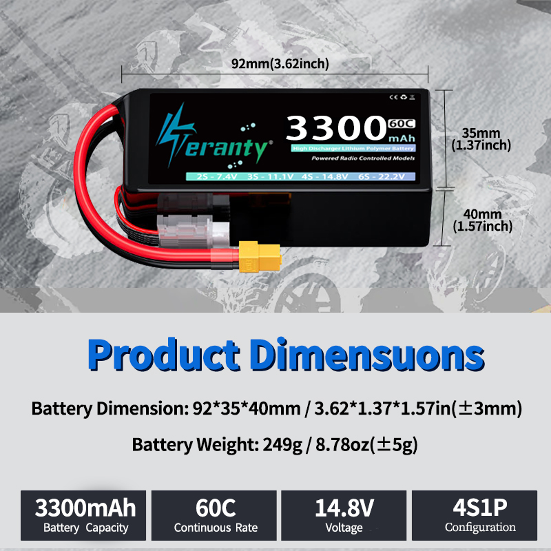TERANTY 4S 3300mAh Lipo Pil 14 - Drone Rc Board incelemesi ve fiyatı