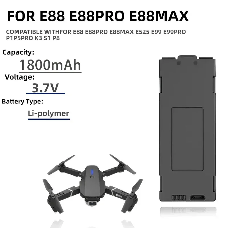 1-10 adet E99 Pro Drone pili P - Drone Rc E88 Pro incelemesi ve fiyatı