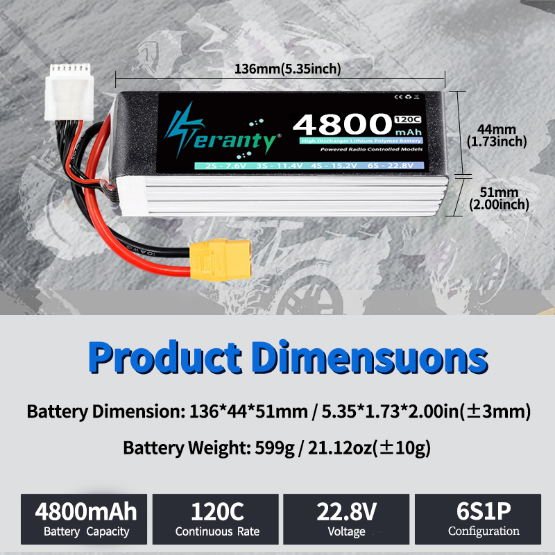 TERANTY 6S 4800mAh Lipo Pil 22 - Drone Rc Board incelemesi ve fiyatı
