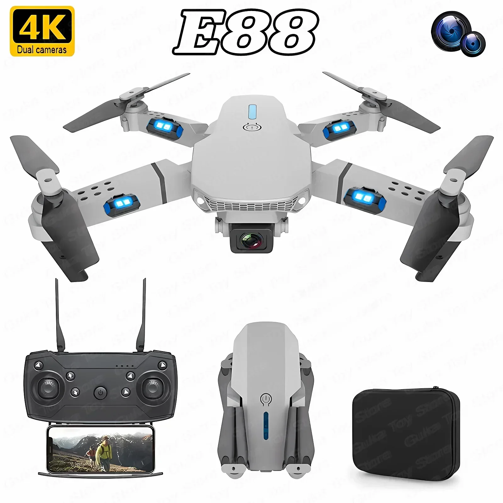 E88 Pro WIFI FPV Drone Geniş A - Drone Rc E88 Pro incelemesi ve fiyatı