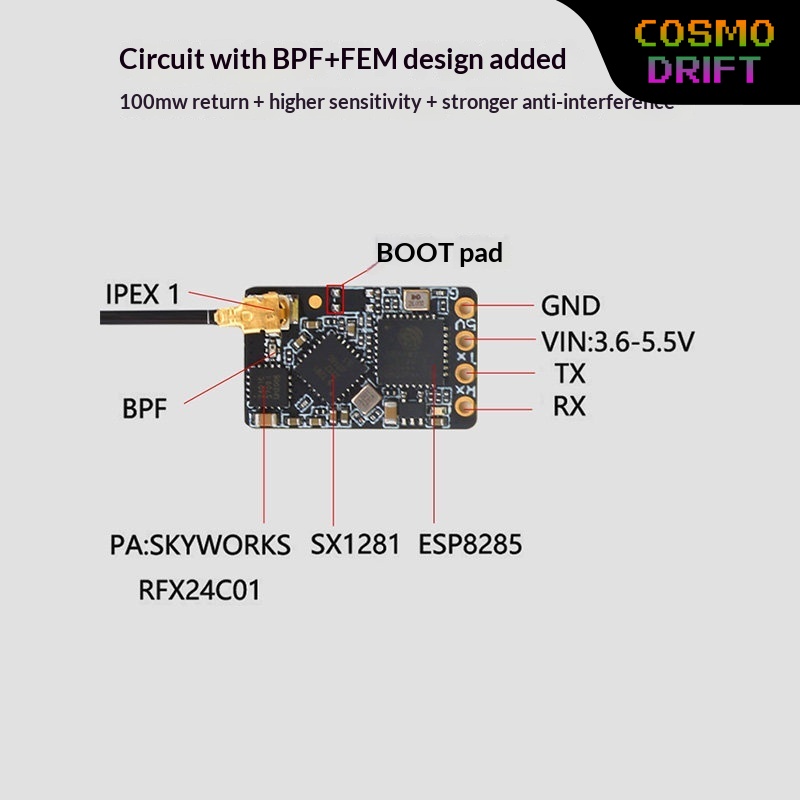Hot BAYCK Expresslrs Elrs Alıc - Drone Rc Board incelemesi ve fiyatı
