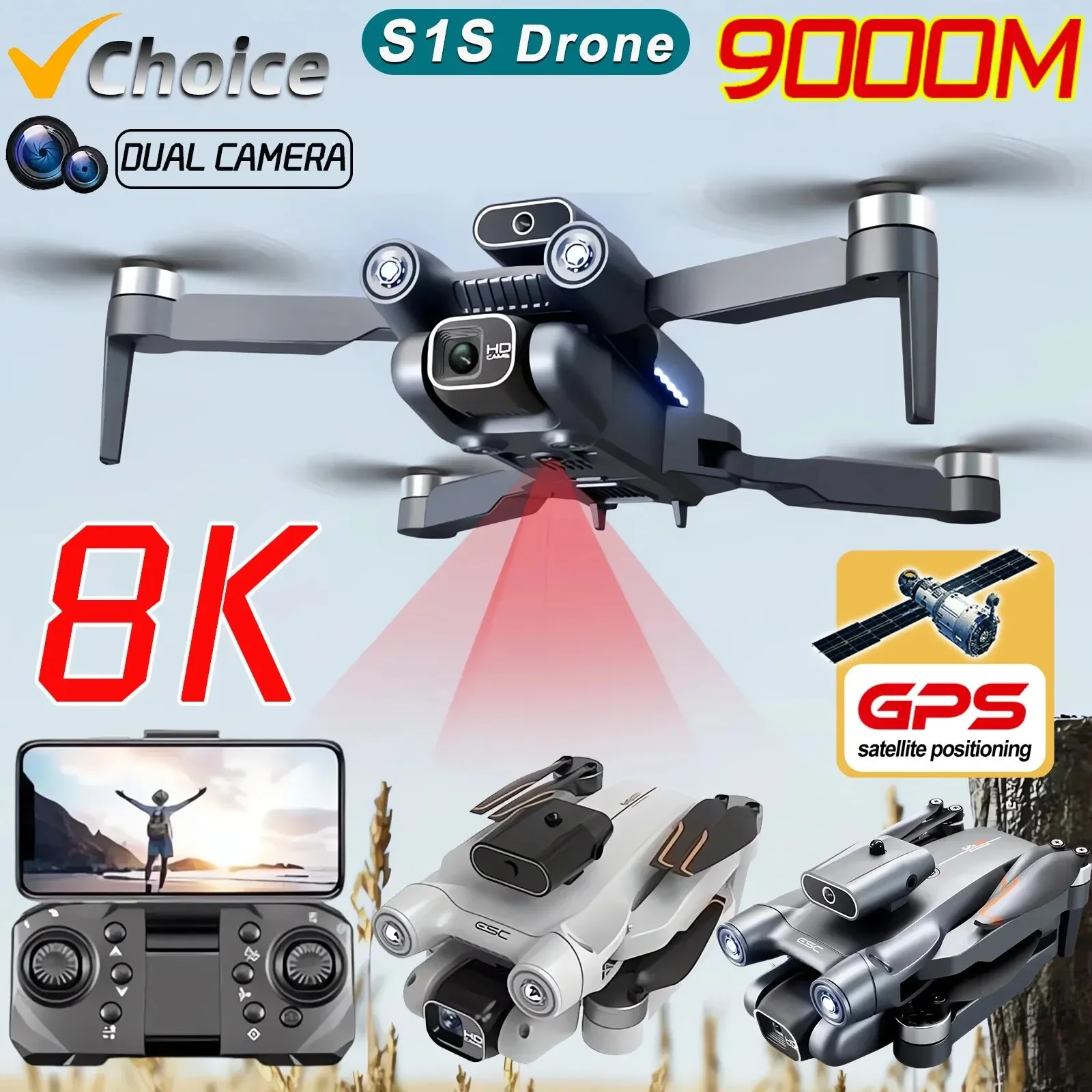 S1S Fırçasız Drone 4k Profesyo - Drone S1S Rc Quadcopter incelemesi ve fiyatı